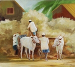 Untitled 17, painting by Sunil Kulkarni, Oil on canvas , 30 X 30 inches