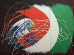 Freedom, painting by Surajit Chatterjee, Acrylic on Canvas, 36 X 48 inches