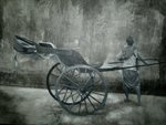 Turning Point, painting by Surajit Chatterjee, Acrylic on Canvas, 30 X 40 inches