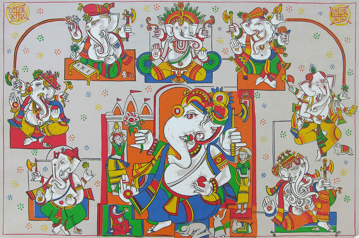 Astavinayak, Limited Edition Print by Artist Jagdeep Smart