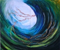 Exuburance, Painting by Anuj Malhotra, Mixed media on canvas, 30 X 36