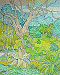 Landscap Painting by Madhav Satwalekar, Oil on Canvas, 37 X 30