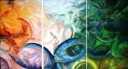 Rising, Mindscapes  Painting by Anuj Malhotra, Mixed media on canvas, 54 X 30