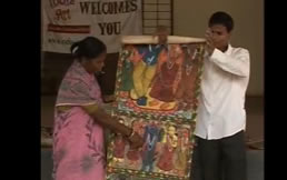 Live painting demonstration by Vasudeo Kamat organised by Indiaart