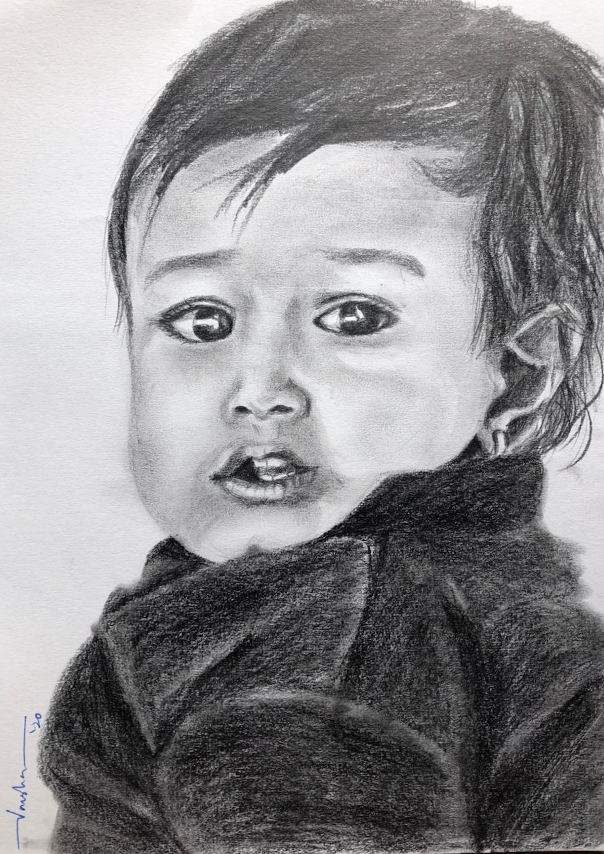 Painting by Varsha Shukla - The Little One