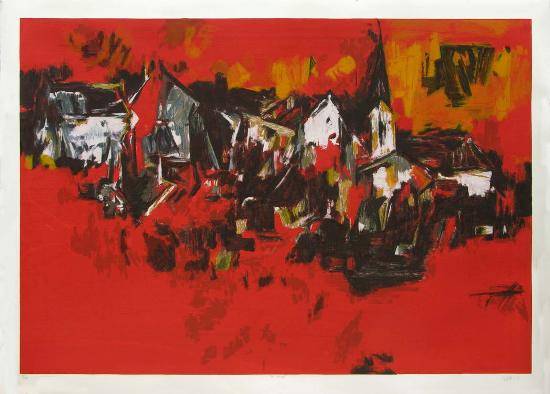 Paintings by S H Raza - The Village