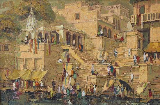 Painting by Yashwant Shirwadkar - Banaras - 21