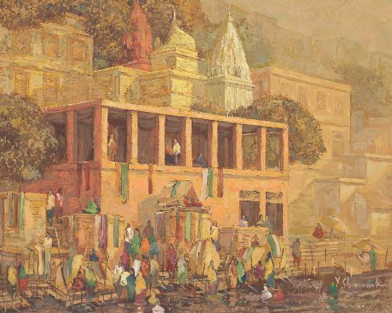 Painting by Yashwant Shirwadkar - Banaras - 17