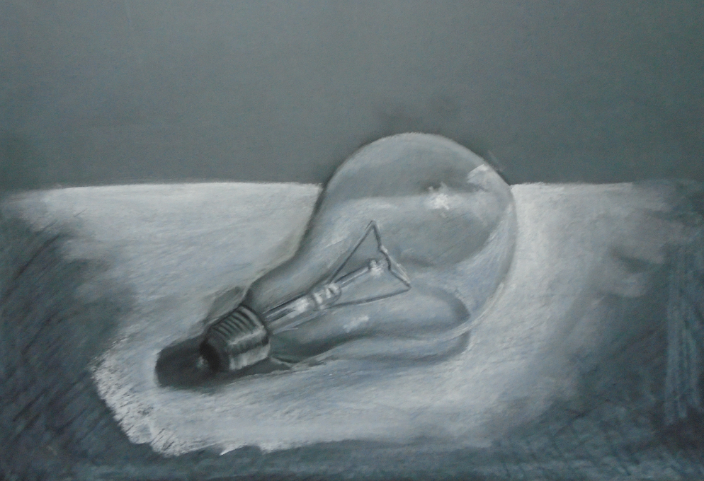 Painting by Khaled Hamdy .H - Electric lamp