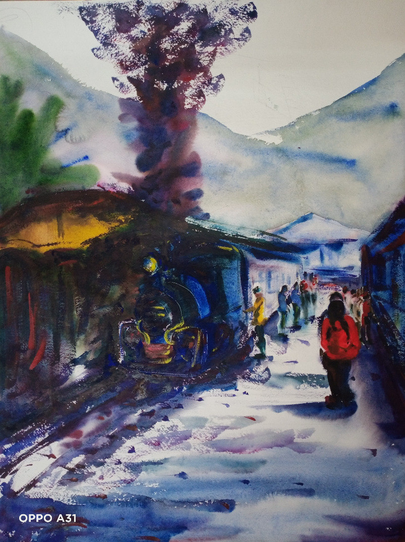 Painting by Sudipto Chakraborty - Joyride-II