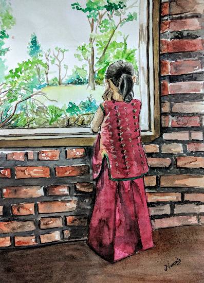 Painting by Namrata Bothra - Childhood Dreams