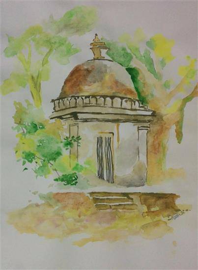 Painting by Narendra Gangakhedkar - The Tomb