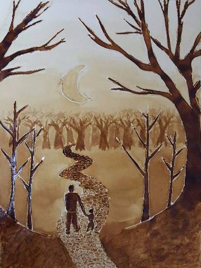 Painting by Aabha Sumangal Kanvinde - The lost destination