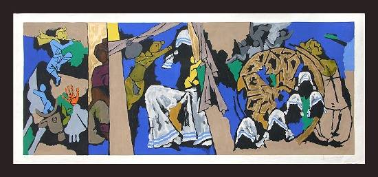 Limited Edition Print by M F Husain - Mother Teresa