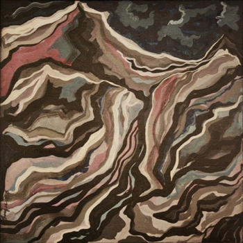Resonant Ladakh, Painting by Sujata Dharap, Acrylic on Canvas, 24 X 24 inches