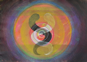 Maya, Painting by Varsha Ranadiwe, Acrylic and Pastel on Paper, 26 X 38 inches