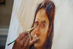 Demonstration of Painting by Sanjay Shelar & Khilchand Chaudhary