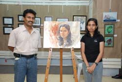 Demonstration of Painting by Sanjay Shelar & Khilchand Chaudhary