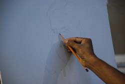 Demonstration of Painting by Sanjay Shelar & Khilchand Chaudhary