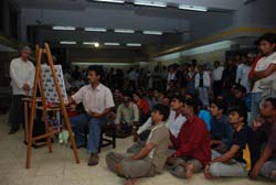Demonstration of Painting by Sanjay Shelar & Khilchand Chaudhary