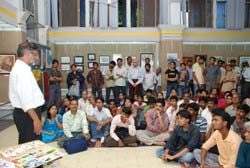 Demonstration of Painting by Sanjay Shelar & Khilchand Chaudhary