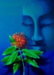 Blue Bliss, Painting by Ananya Banerjee