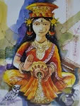 Lakshmi Maa, Painting by Anirban Seth