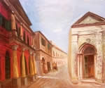 The Last Rikshaw, Painting by Arunabha Ghosh