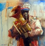 Bandwala, Painting by Dinkar Jadhav