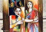 untitled - I, Painting by Mantu Mandal