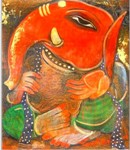 Ganesh - 11, Painting by Paresh Hazra