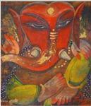 Ganesh - 8, Painting by Paresh Hazra