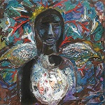 Trikaal - 74, Painting by Philip DMello