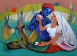 A Moment, Painting by Ramkrishna Kamble