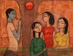 Together, Painting by Ramkrishna Kamble