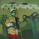 shepherd  series, Painting by Raosaheb Gurao