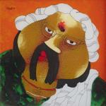 Untitled - 1, Painting by Shyamal Mukharjee