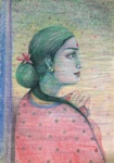 Maharashtrian Lady, Painting by Sumana Nath De