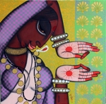 Rhythmic, Painting by Varsha Kharatmal