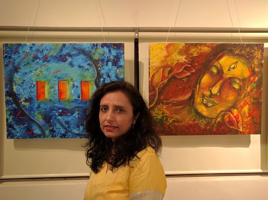 Second edition of Emerging Artists Show at Indiaart Gallery, Pune - Rupal Buch with her paintings