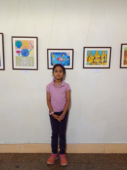 Amelia John with her mother Dedeepya John
and Milind Sathe