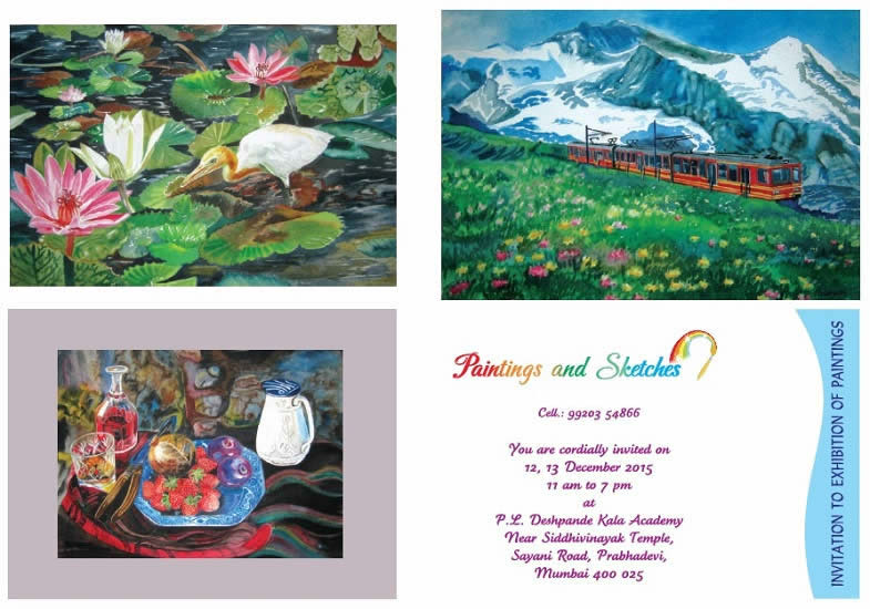 Invitation - Paintings and Sketches by Poonam Juvale