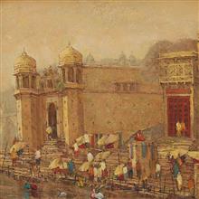 Banaras - 9, painting by Yashwant Shirwadkar, Oil on Canvas, 24 x 24 inches