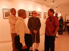 From Left Shri. Deepak Ghare, Shri. Pande, Shri. Vasant Sarwate, Shri. Milind Sathe