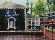 Heritage Hotel III, Panchgani, Painting by Chitra Vaidya, Mixed Media on Paper, 13.5 X 10  inches
