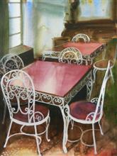 Heritage Hotel VIII, Panchgani, Painting by Chitra Vaidya, Mixed Media on Paper, 14 X  10 inches