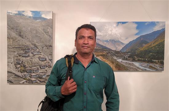 Anand Bhandwalkar at my photography show at Jehangir Art Gallery, Mumbai