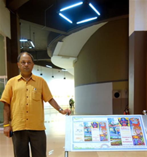 Milind Sathe at Children's Art Exhibition