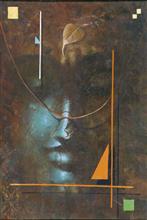 Colours of Life, Blissful painting by Ananya Banerjee, Oil on Canvas, 24 X 36 inches