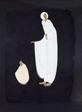 Colours of Life, Buddha painting by Datta Bansode, Mixed media on Paper, 24 X 24 inches